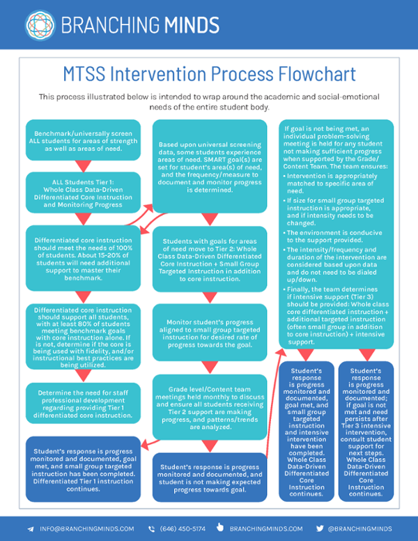MTSS Intervention Process Flowchart